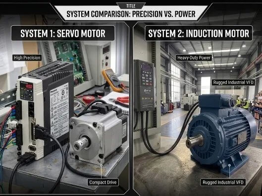 ข้อแตกต่างระหว่าง Inverter และ Servo Motor