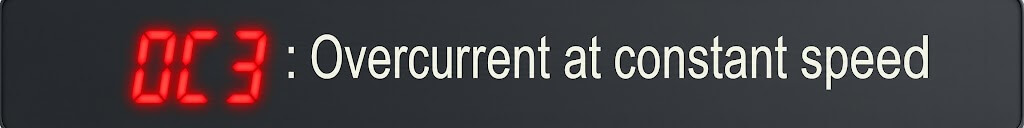 คำอธิบายโค้ด OC3 Overcurrent at constant speed